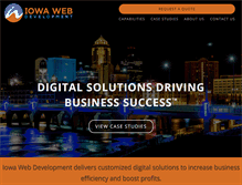 Tablet Screenshot of iowawebdevelopment.com